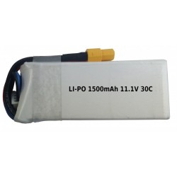 1500mAh 11.1V 30C LiPo XT60