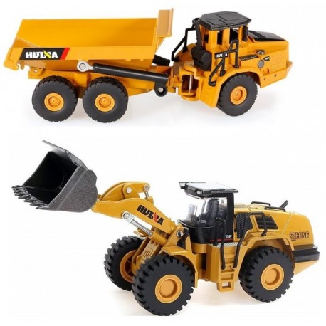 Spychacz + wywrotka (skala 1:50, ręczna obsługa)