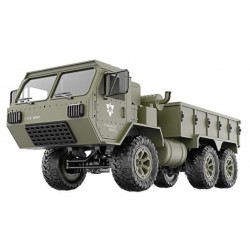 Ciężarówka wojskowa P801 1:16, 6x6, 2.4GHz, RTR - zielona