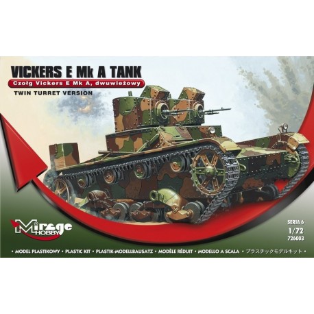 Vickers E Mk A Polski Czołg Dwuwieżowy - 1:72