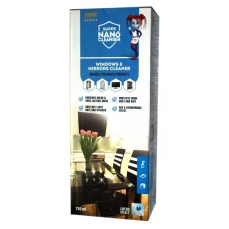 Zestaw do czyszczenia i zabezpieczania okien, luster i monitorów - 750ml