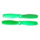 GEMFAN: Śmigła Gemfan Glass Fiber Nylon Bullnose 3.5x4.5 zielony (2xCW+2xCCW)