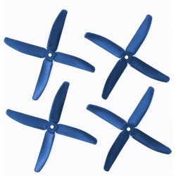 GEMFAN: Śmigła Gemfan  Glass Fiber Nylon 4 Blade 5x4 ciemny niebieski   (2xCW+2xCCW)