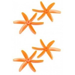 GEMFAN: Śmigła Gemfan Glass Fiber Nylon 6 Blade  5x4 pomarańczowe (2xCW+2xCCW)