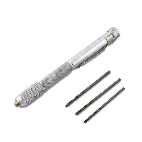 Mini wiertarka ręczna + 3 wiertła