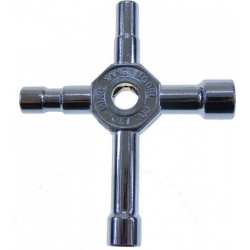 Anodyzowany klucz do świec M5.5/7/8/10 (4 stronny, krótki)