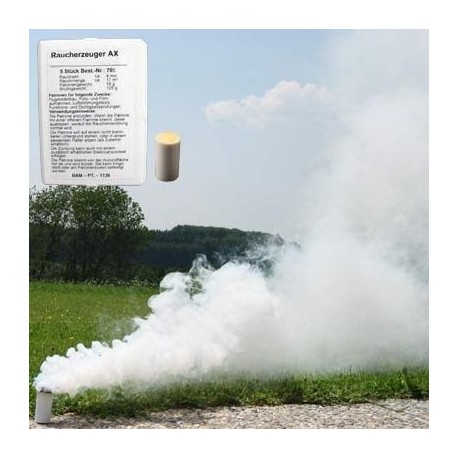 Świeca dymna mała AX-9 biała - 10szt