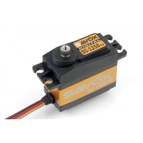 Serwo Savox SC-1258 Titanium Digital (12kg/6.0V, 0.8sek/60*)