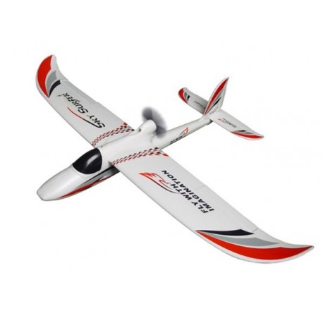 Sky Surfer 2.4GHz RTF (elektroszybowiec, rozpiętość 140cm, silnik bezszczotkowy) - Czerwony