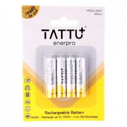 AAA 1.2V 800mAh NiMh Tattu enerpro - 4szt