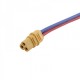 Wtyk MT-30 z przewodem 18AWG 10 cm (niebieski + czerwony + czarny) - MSP