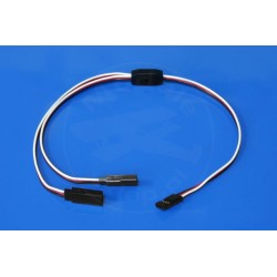 Y - kabel rozgałęziacz 60 cm (FUTABA) - 0,13mm2 26AWG - płaski - MSP