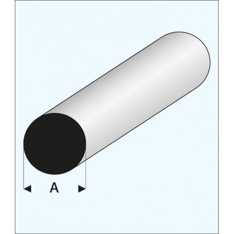 Pręt okrągły plastikowy 0,5 x 330 mm - MAQUETT