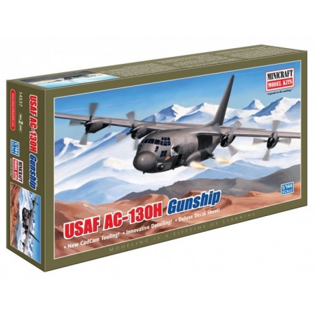 Model plastikowy - Samolot C130H USAF Hercules Gunship - Minicraft