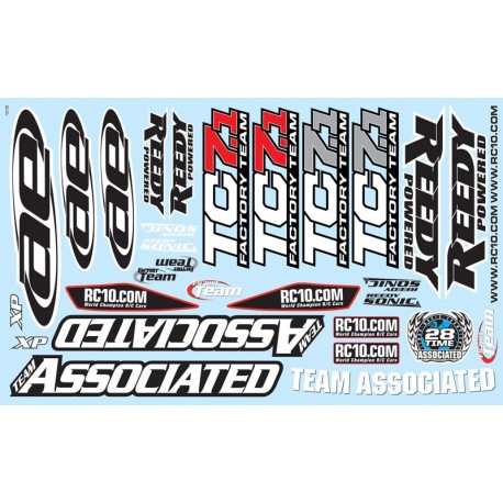 31770 - Arkusz naklejek do TC7.1 - Team Associated
