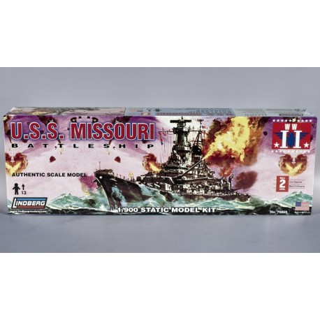 Model plastikowy Lindberg - Okręt wojenny USS Missouri