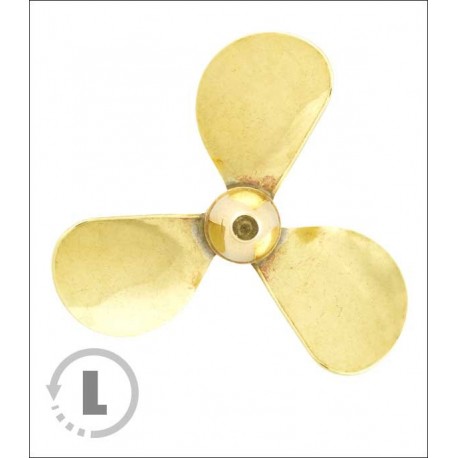 Śruba Mosiężna 3-łopatowa 90mm M5 - lewa (CCW) - RABOESCH