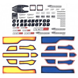 21411 - 18B2 Decal Sheet - Team Associated