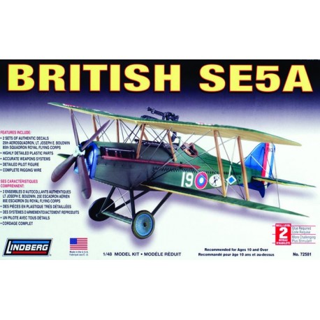 Model plastikowy Lindberg - Samolot British SE 5A