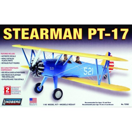 Model plastikowy Lindberg - Samolot Stearman PT-17