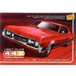 Model plastikowy - Samochód 1967 Oldsmobile 442 1:25 - Lindberg