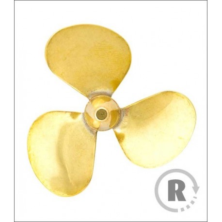 Śruba Mosiężna 3-łopatowa 45mm M4 - prawa (CW) - RABOESCH