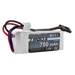 Redox 700 mAh 7,4V 20C (wtyczka JR) - pakiet LiPo