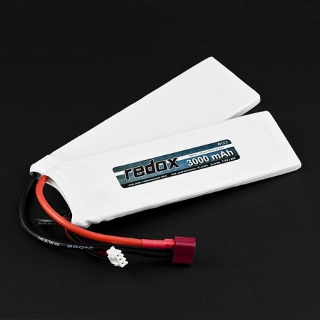 Redox ASG 3000 mAh 7,4V 20C (rozdzielony) (1+1) - pakiet LiPo