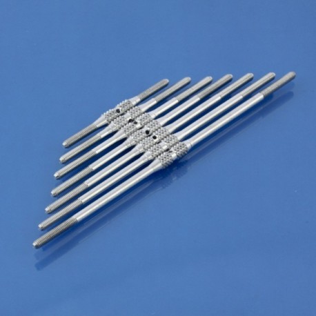 Śruba rzymska - aluminiowa radełkowana M2,5 x 60 mm MP-JET