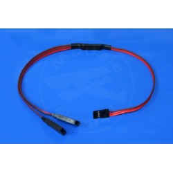 Y - kabel rozgałęziacz 45 cm (JR) - 0,13mm2 26AWG - płaski - MSP