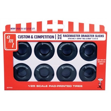 Zestaw opon - M&H Racemasters Jumbo Drag Slicks Tire Pack - AMT