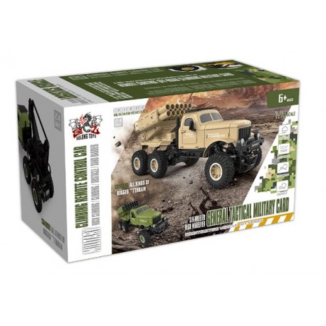 Ciężarówka wojskowa SL-196A (1:16, 6WD, 2.4G) Zielona