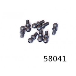 Śrubka z łbem kulistym 8 szt. - 58041