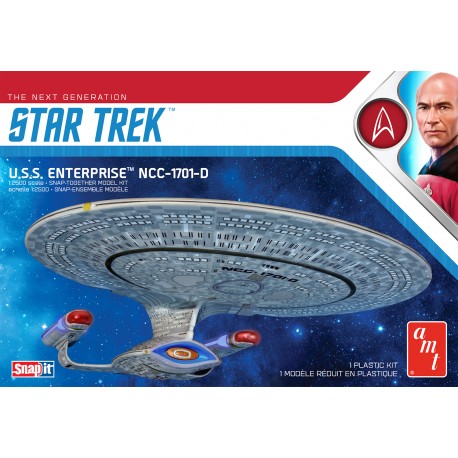 Model Plastikowy - Statek kosmiczny Star Trek U.S.S. Enterprise-D (Snap) - AMT1126