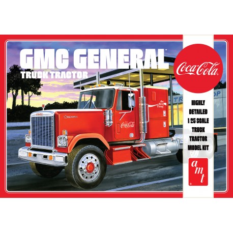 Model Plastikowy - Ciężarówka 1976 GMC General Semi Tractor (Coca-Cola) - AMT1179