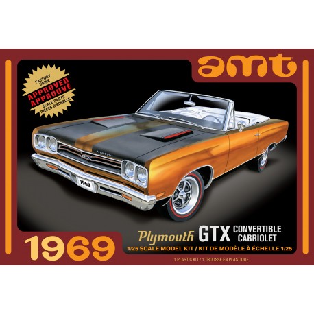 Model Plastikowy - Samochód 1969 Plymouth GTX Convertible - AMT1137