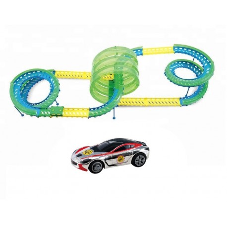 Whistling Car - 375cm, 3 pętle, most - srebrny