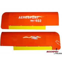 Aerosport 103 1:3 pomarańczowy - skrzydła