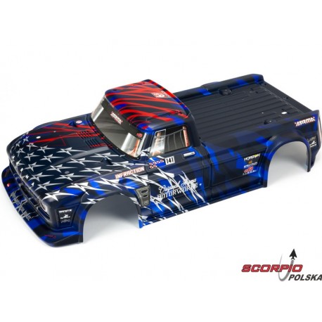 Arrma karoseria niebieska/czarna: Infraction 6S BLX