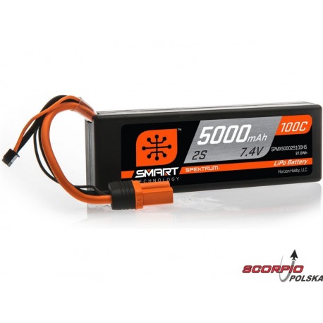 Spektrum Smart LiPol Car 5000mAh 2S 7.4V 100C HC IC5