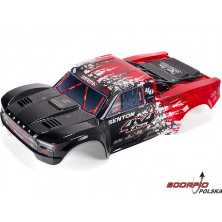 Arrma karoseria czerwona/czarna: Senton 4X4 BLX