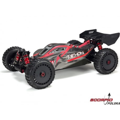 Arrma Karoseria czarno/czerwona: Typhon 6S