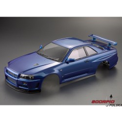 Killerbody karoseria 1:10 Nissan Skyline R34 niebieska