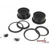 Wheel & Beadlock Set, Black (2), 5T