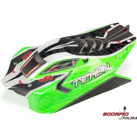 Arrma karoseria zielona: Typhon 4WD Mega
