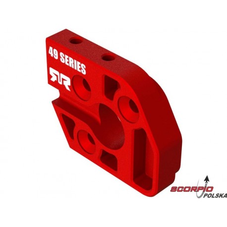 Arrma łoże silnika 49 Series aluminium, czerwone