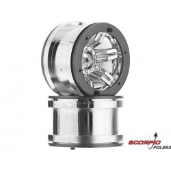 Axial AX8092 Felga 2.2 Rocksters Beadlock chrom (2)