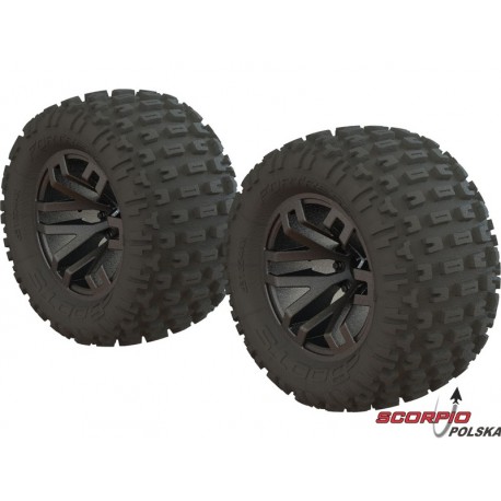 Arrma koło dBoots Fortress MT Gun Metal (2)