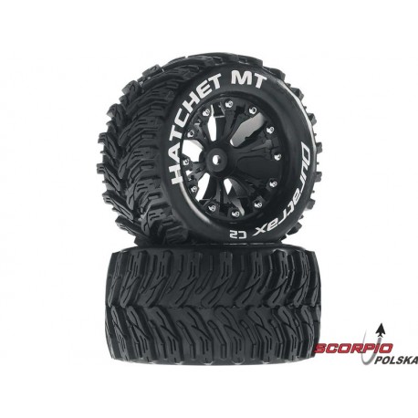 Duratrax Koło z oponą Hatchet MT 2.8 2WD tylne czarne (2)