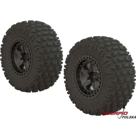 Arrma koło dBoots Fortress SC Gun Metal (2)